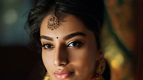 பாரம்பரிய சேலை அணிந்தபடி இருக்கும் புகைப்படத்தை தனது சமூக வலைதள பக்கத்தில் பகிர்ந்த நாயகி.