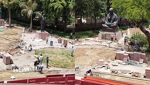 எதிர்க்கட்சிகள் போராடக்கூடாது என்பதற்காகவே சிலைகள் இடமாற்றம் : காங்கிரஸ்