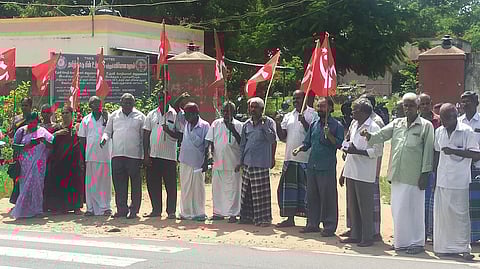 மின்கட்டண உயா்வைக் கண்டித்து
மாா்க்சிஸ்ட் கம்யூனிஸ்ட் ஆா்ப்பாட்டம்