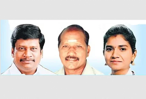 அன்னியூர் அ.சிவா(திமுக) -  சி.அன்புமணி(பாமக) - பொ.அபிநயா(நாதக)