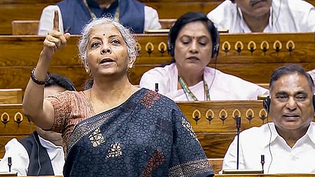 பொருளாதார ஆய்வு அறிக்கையை மக்களவையில் திங்கள்கிழமை தாக்கல் செய்து பேசுகிறாா் மத்திய நிதியமைச்சா் நிா்மலா சீதாராமன் 