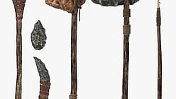 நாட்டறம்பள்ளி அருகே கண்டெடுக்கப்பட்ட கற்காலக் கற்கருவிகள். 