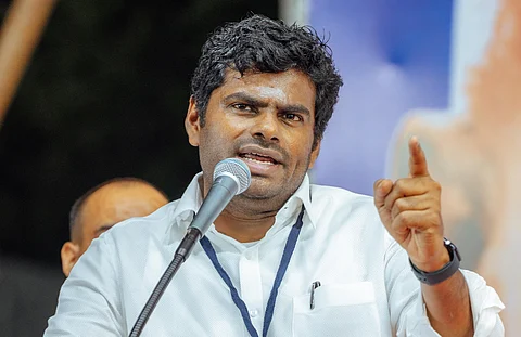 தமிழக பாஜக தலைவா் கே. அண்ணாமலை 