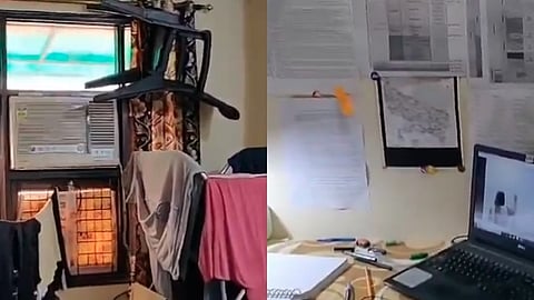 தில்லியில் ஐஏஎஸ் தேர்வர் தங்கியிருக்கும் சிறிய அறை