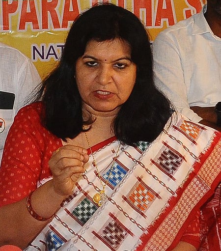  பாஜக தேசிய செய்தித் தொடா்பாளா் அபராஜிதா சாரங்கி.