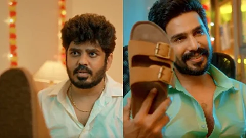 செருப்பை காண்பித்து புரமோஷன் செய்த விஷ்ணு விஷால்
