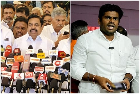 எடப்பாடி பழனிசாமி -  அண்ணாமலை