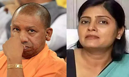முதல்வா் யோகி ஆதித்யநாத், மத்திய அமைச்சா் அனுப்ரியா படேல்.