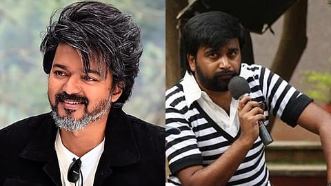 நடிகர் விஜய், இயக்குநர் சசிகுமார். 