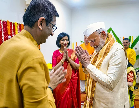 PM Modi and CJI Chandrachud