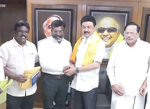 முதல்வர் ஸ்டாலினுடன் திருமாவளவன் சந்திப்பு!
