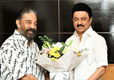 கமல்ஹாசன்-மு.க.ஸ்டாலின்.