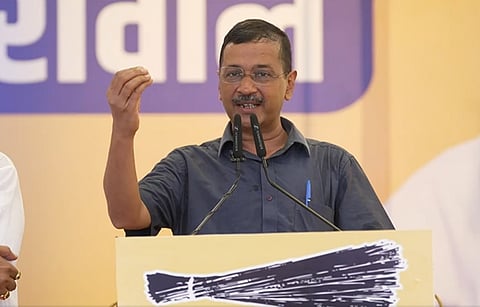 தேர்தல் பிரசாரத்தில் அரவிந்த் கேஜரிவால் 