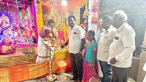 மண்டைக்காடு பகவதி அம்மன் கோயிலில் நவராத்திரி கொலு 