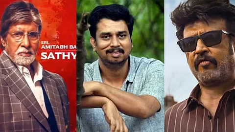 அமிதாப் பச்சன், த.செ. ஞானவேல், ரஜினி காந்த். 