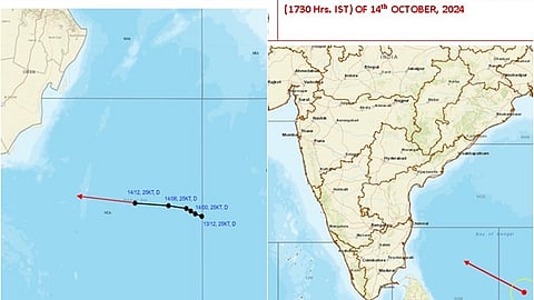 இந்திய வானிலை ஆய்வு மையம் வெளியிட்ட படம்