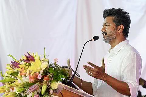 தவெக தலைவர் விஜய்