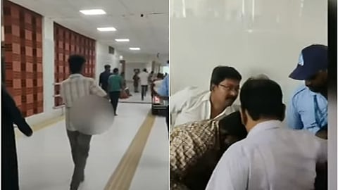மருத்துவரைத் தாக்கிவிட்டு தப்ப முயன்ற இளைஞர்