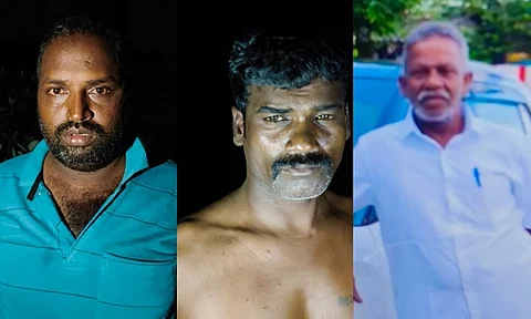 கஞ்சா கடத்தலில் கைது செய்யப்பட்டவர்கள்.
