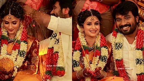 நடிகர் வெற்றி வசந்த் - வைஷ்ணவிக்கு நடைபெற்ற திருமணம்.