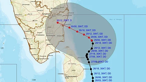 வானிலை மையத்தின் வரைப்படம்