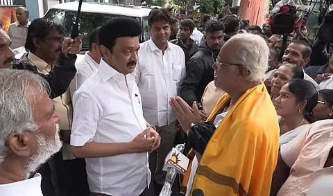 கொளத்தூரில் முதல்வர் ஸ்டாலின்.
