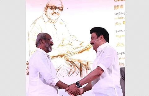 சூப்பர்ஸ்டார் ரஜிகாந்த்-முதல்வர் மு.க.ஸ்டாலின்