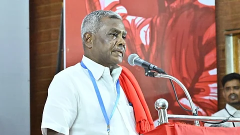 மார்க்சிய கம்யூனிஸ்ட் கட்சி மாநிலச் செயலர் பெ . சண்முகம்