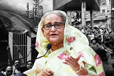 முன்னாள் பிரதமா் ஷேக் ஹசீனா