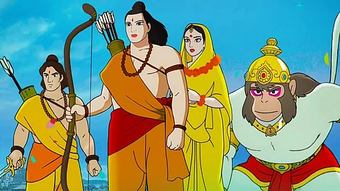 ராமாயணம் அனிமேஷன் பட போஸ்டர். 
