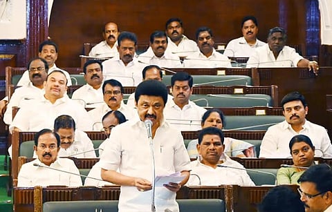 சட்டப்பேரவையில் முதல்வர் ஸ்டாலின்.