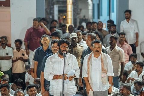 மதுரையில் அண்ணாமலை.   