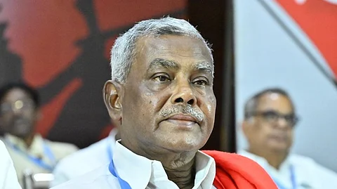 மாா்க்சிஸ்ட் கட்சியின் மாநிலச் செயலா் பெ.சண்முகம் 