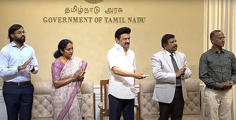 பல்வேறு துறை சார்ந்த திட்டங்களை காணொலிக் காட்சி வாயிலாக தொடங்கி வைத்த முதல்வர் மு.க.ஸ்டாலின் 