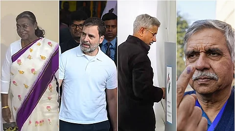 திரௌபதி முர்மு, ராகுல் காந்தி, ஜெய்சங்கர், சந்தீப் தீக்‌ஷித்