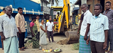 ரூ.9 லட்சத்தில் சாலைப் 
பணி தொடக்கம்