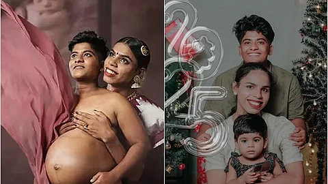 சாஹத், சியா பாவல் (குழந்தை பெறுவதற்கு முன், குழந்தையுடன்)