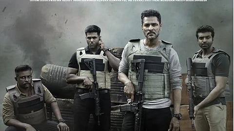 பிரபுதேவா உடன் சத்யா (இடது)