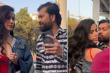 பிரபல நடிகைக்கு முத்தம் கொடுக்க முயன்ற நபரால் பரபரப்பு!