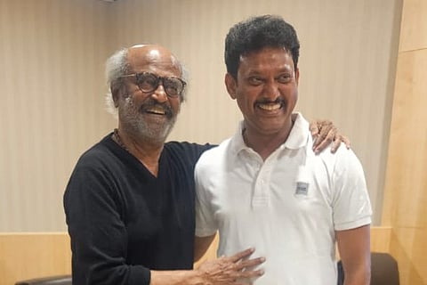 நடிகர் ரஜினிகாந்த் - அமைச்சர் அன்பில் மகேஸ்