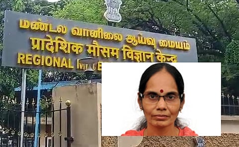 சென்னை வானிலை ஆய்வு மையத்தின் தலைவர் அமுதா
