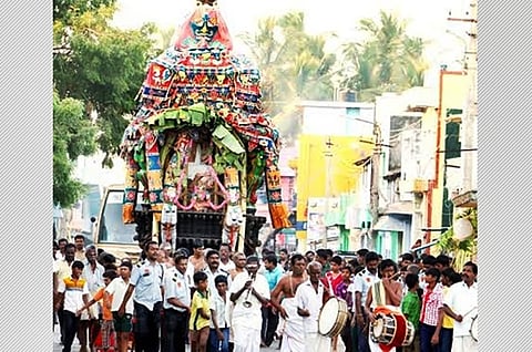 திருவப்பூர் முத்துமாரியம்மன் கோயிலில் மாசி தேரோட்டம்