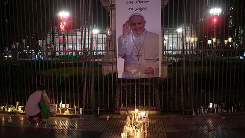 போப் நலம்பெற வேண்டி பிரார்த்தனை