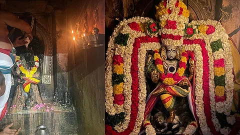 சங்காபிஷேகம் - தங்ககவச அலங்காரத்தில் குருபகவான்