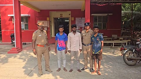 கைது செய்யப்பட்டவர்கள். 