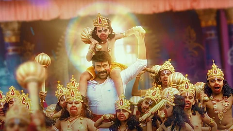 சிரஞ்சீவியின் விஸ்வாம்பரா பாடல் காட்சி. 