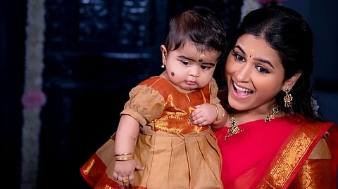 மகளுடன் ரித்திகா