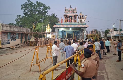 மேல்பாதி திரெளபதி அம்மன் கோயில் திறப்பு.