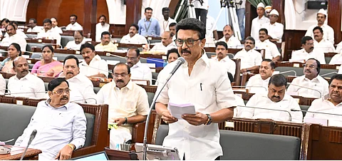 பேரவையில் முதல்வா் மு.க.ஸ்டாலின் 