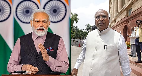நரேந்திர மோடி, மல்லிகார்ஜுன கார்கே